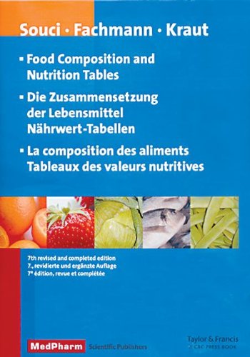 9780849341410: Food Composition and Nutrition Tables, 7th revised and completed edition