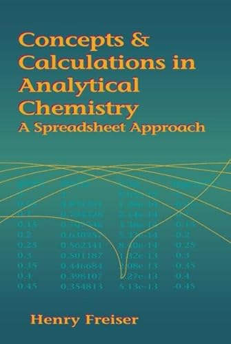 9780849347177: Concepts & Calculations in Analytical Chemistry: A Spreadsheet Approach