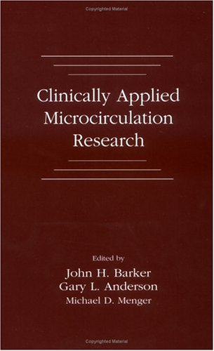 Stock image for Clinically Applied Microcirculation Research for sale by Mispah books