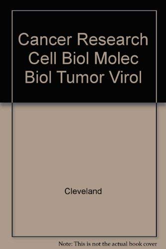 Imagen de archivo de Recent Advances in Cancer Research: Cell Biology, Molecular Biology, and Tumor Virology, Volume 1. a la venta por G. & J. CHESTERS