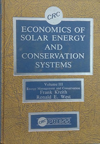 9780849352317: Econs of Solar Energy & Conservation Sys Vol 3