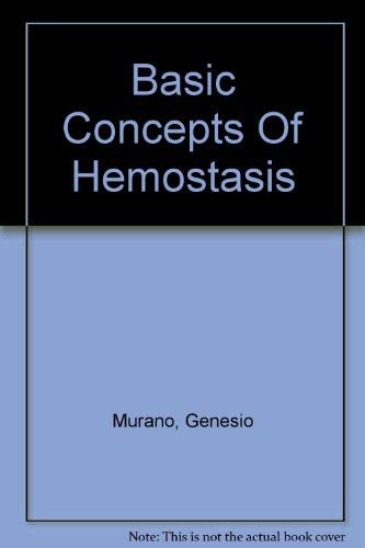 Imagen de archivo de Basic Concepts Of Hemostasis a la venta por Wonder Book