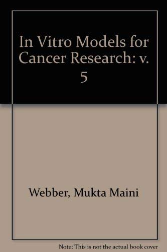 Stock image for In Vitro Models Cancer RES CARC Prostate of the Testis for sale by Dewey Books PTMD