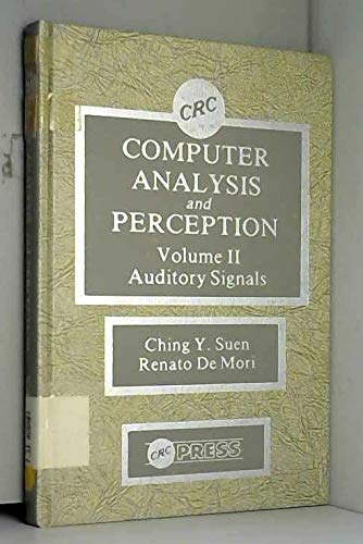 Beispielbild fr Computer Analysis and Perception: Auditory Signals zum Verkauf von Ammareal