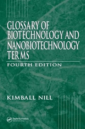 Imagen de archivo de Glossary of Biotechnology and Nanobiotechnology Terms a la venta por Better World Books: West