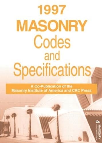 1997 Masonry Codes And Specifications