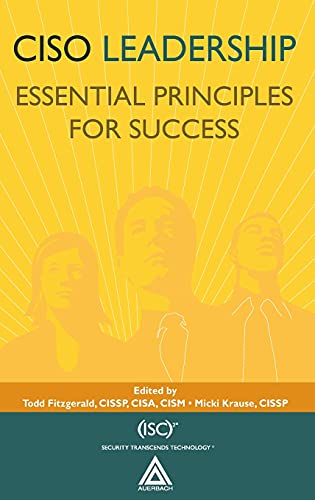 Beispielbild fr CISO Leadership: Essential Principles for Success zum Verkauf von Blackwell's