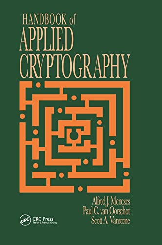 Handbook of Applied Cryptography