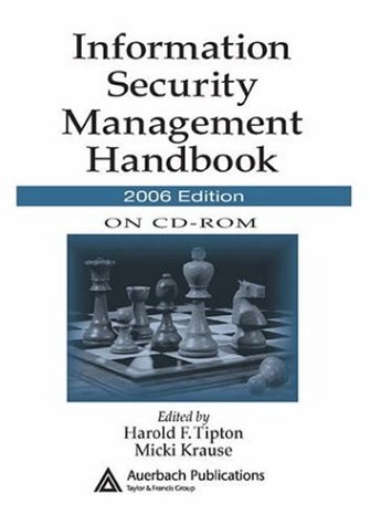 Beispielbild fr Information Security Management Handbook on CD-ROM, 2006 Edition zum Verkauf von Books From California
