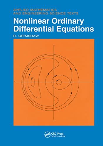 9780849386077: Nonlinear Ordinary Differential Equations: Applied Mathematics and Engineering Science Texts