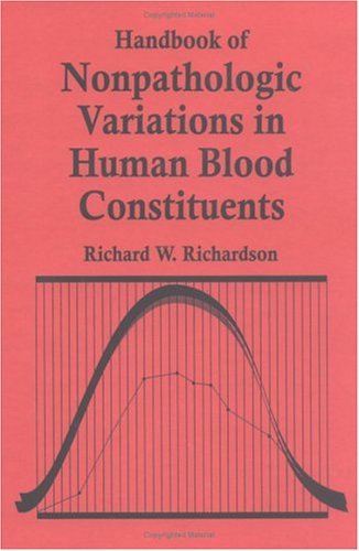 Beispielbild fr Handbook of Nonpathologic Variations in Human Blood Constituents zum Verkauf von Better World Books