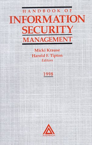 Stock image for Handbook of Information Security Management for sale by Tiber Books