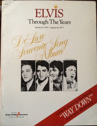 9780849401077: Elvis Through The Years De Luxe Sovenir Song Album