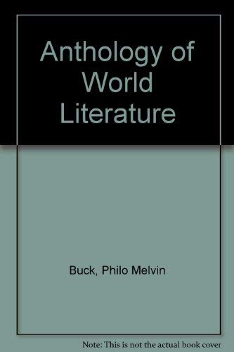 Imagen de archivo de Anthology of World Literature a la venta por dsmbooks