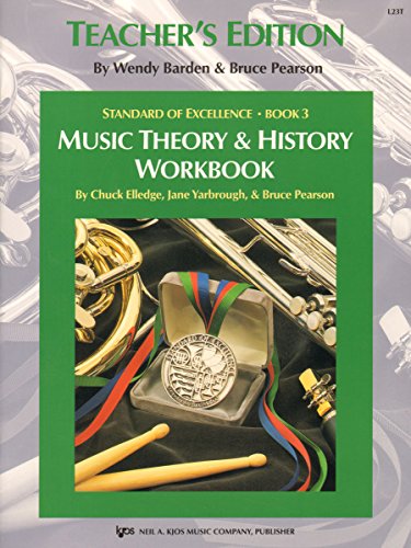 Imagen de archivo de Standard of Excellence, Book 3: Theory & History Workbook (Teacher's Edition) (Standard of Excellence, 3) a la venta por Better World Books