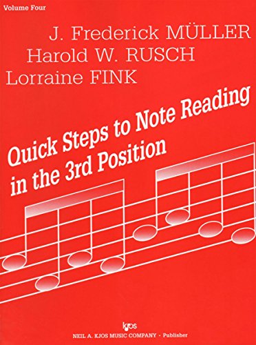 Beispielbild fr 72VN - Quick Steps to Note Reading in the 3rd Position - Volume Four - zum Verkauf von Hawking Books