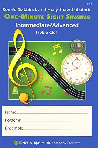 Stock image for VM13 - One-Minute Sight Singing - Int./Adv. Treble Clef for sale by Better World Books: West