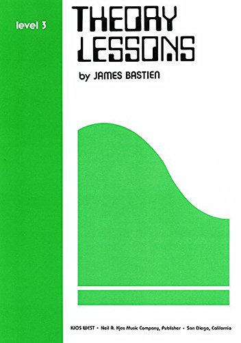 9780849750083: Theory Lessons Level 3 (The Bastien Piano Library)