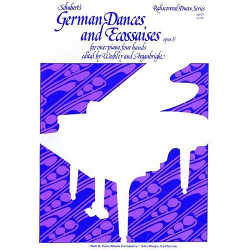 Imagen de archivo de Schubert's German Dances and Ecossaises: Opus 33, for One Piano, Four Hands (Kjos Contemporary Combo Series) # Wp97 a la venta por Teachers Discount Music