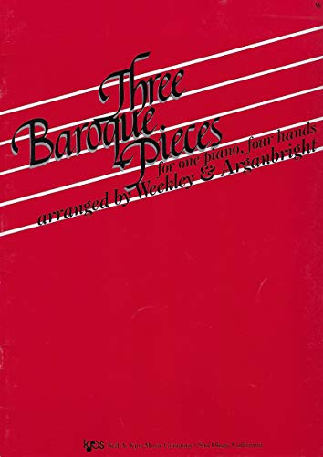 Beispielbild fr WP127 - Three Baroque Pieces for one piano, four hands zum Verkauf von Jenson Books Inc