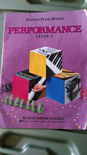 Beispielbild fr BASTIEN PIANO BASICS PERFORMANCE SHEET MUSIC .LEVEL 1 ONE I zum Verkauf von WONDERFUL BOOKS BY MAIL