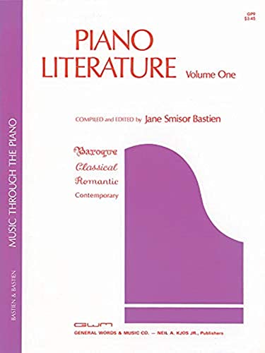 9780849760082: Piano Literature Volume 1 (The Bastien Piano Library)