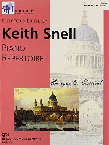 Beispielbild fr GP600 - Piano Repertoire: Baroque & Classical Preparatory Level zum Verkauf von BooksRun