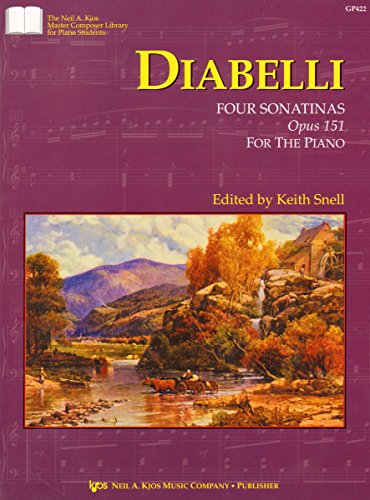 Beispielbild fr GP422 - Diabelli - Four Sonatinas Opus 151 for the Piano zum Verkauf von SecondSale