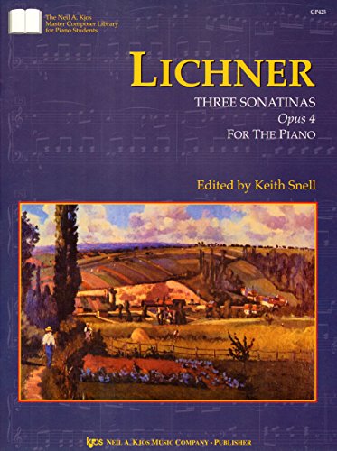 Stock image for GP425 - Lichner : Three Sonatinas Opus 4 For The Piano (Master Composer Library) for sale by ZBK Books