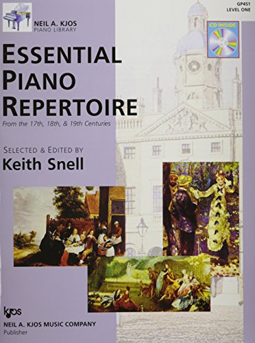 Beispielbild fr GP451 - Essential Piano Repertoire of the 17th, 18th, & 19th Centuries Level 1 (Neil A Kjos Piano Library Book & CD) zum Verkauf von BooksRun