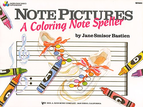 Beispielbild fr WP250 - Note Pictures: A Coloring Note Speller (Bastien piano basics) zum Verkauf von Wonder Book