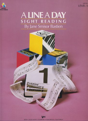 9780849794223: A Line a Day: Sight Reading Level 1 (Bastien Piano Basics)