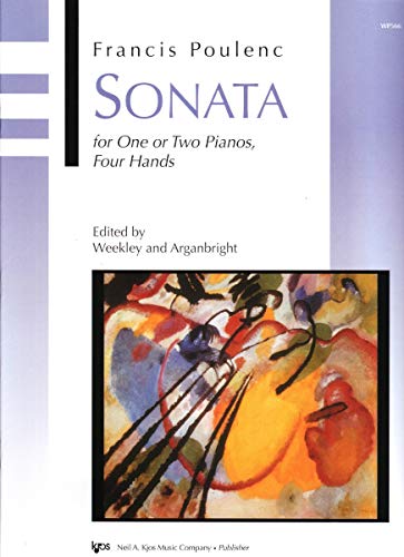 Beispielbild fr WP566 - Sonata for One or Two Pianos, Four Hands - Poulenc zum Verkauf von SecondSale