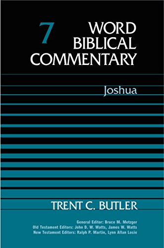 Imagen de archivo de Word Biblical Commentary Vol. 7, Joshua (butler), 350pp a la venta por BooksRun