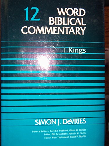 Word Biblical Commentary Vol. 12, 1 Kings (devries),352pp