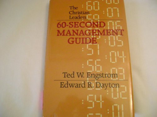 Beispielbild fr The Christian Leader's 60 Second Management Guide zum Verkauf von Wonder Book