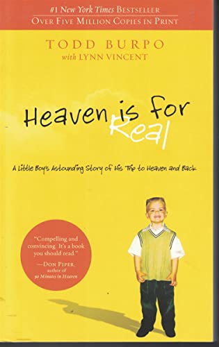 Imagen de archivo de Heaven is for Real: A Little Boys Astounding Story of His Trip t a la venta por Hawking Books