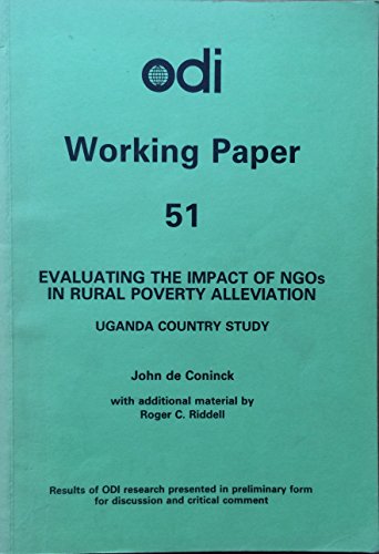 Stock image for Evaluating the impact of NGOs in rural poverty alleviation: Uganda country study for sale by Buchpark