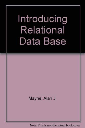 Beispielbild fr Introducing Relational Data Base zum Verkauf von Ammareal