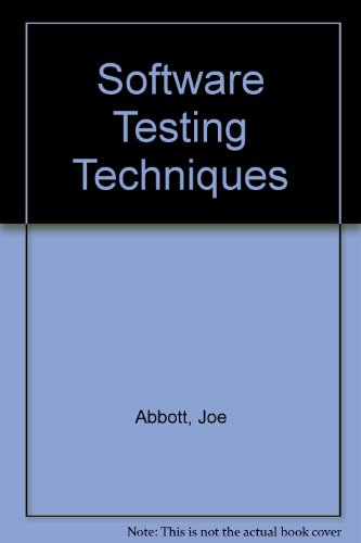 Beispielbild fr Software Testing Techniques zum Verkauf von Ammareal