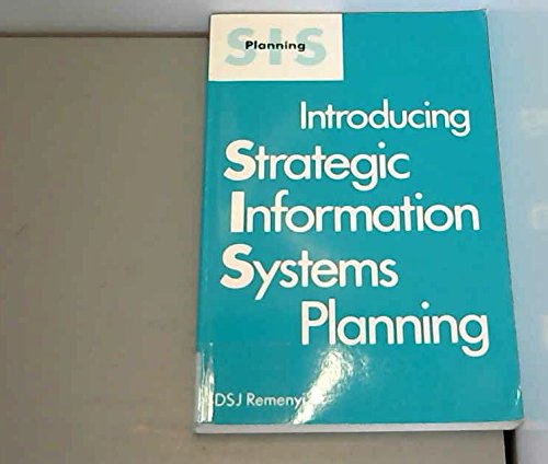 9780850128147: Strategic Information Systems Planning