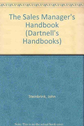 Stock image for Dartnell Sales Manager's Handbook (Dartnell's Handbooks) for sale by HPB-Red