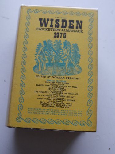 9780850200515: Wisden Cricketers' Almanack 1976