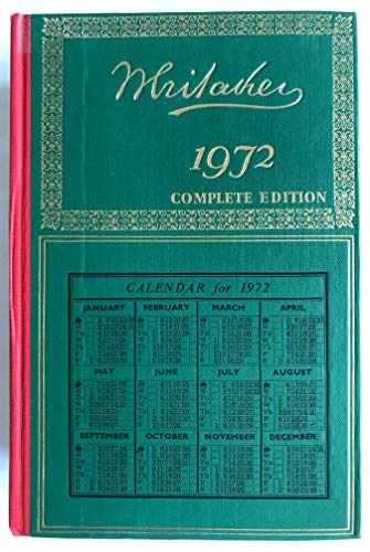 Stock image for Whitaker's Almanack 1971. Complete Edition. Contains the New Parliament. for sale by Heroes Bookshop