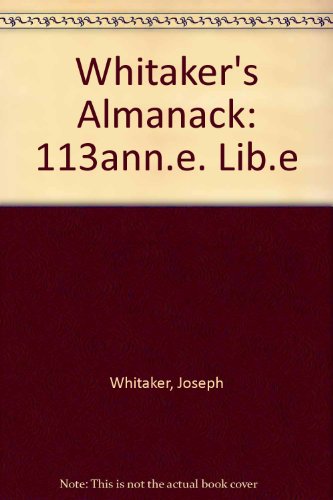 Whitakers Almanack 1981