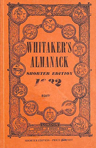 9780850211283: 114ann.e. Shorter e (Whitaker's Almanack)