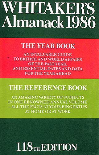 Stock image for Whitaker's Almanack 1986: 118ann.e. Complete e for sale by AwesomeBooks