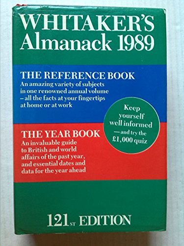 Stock image for Whitaker's Almanack 1989 for sale by Better World Books