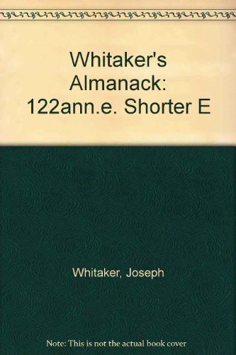 Beispielbild fr Whitakers Almanack 1990: 122ann.e. Shorter e zum Verkauf von Reuseabook