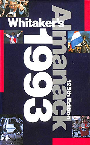 Beispielbild fr Whitaker's Almanack 1993: 125th annual edition. Standard edition zum Verkauf von AwesomeBooks